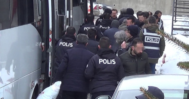 Erzurum’da FETÖ operasyonu: 17 polis memuru gözaltına alındı