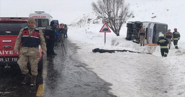 Erzurum’daki kazada ölü sayısı 2’ye yükseldi