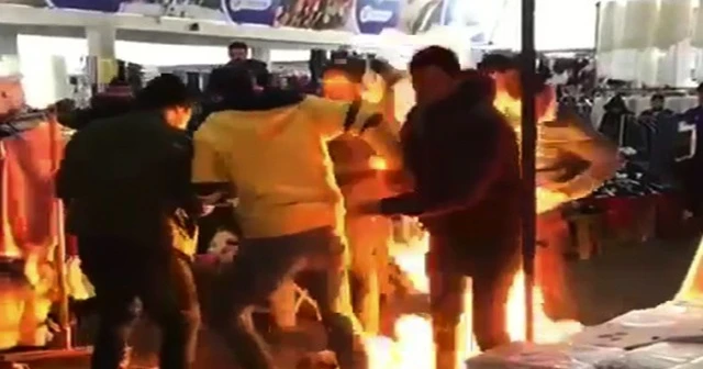 Esnafın alev alan piknik tüpüyle mücadelesi