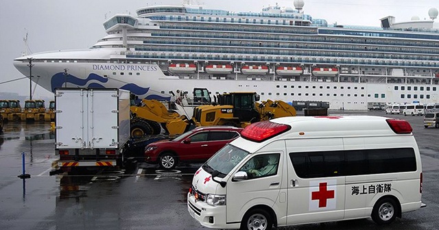 Japonya&#039;da karantinadaki gemide 70 kişide daha &#039;Kovid-19&#039; tespit edildi