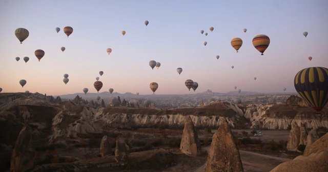 Kapadokya’da balon turları iptal edildi