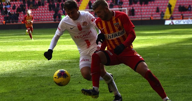 Kayserispor ile Antalyaspor yenişemedi