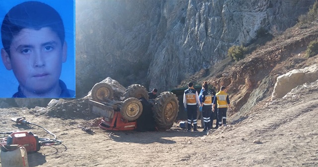 Kullandığı traktörün altında kalan çocuk öldü