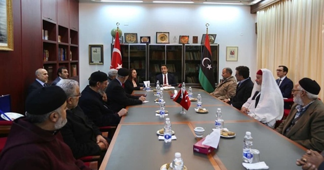 Libya&#039;daki bölgesel kanaat önderlerinden Türkiye&#039;nin Trablus Büyükelçiliği&#039;ne teşekkür ziyareti
