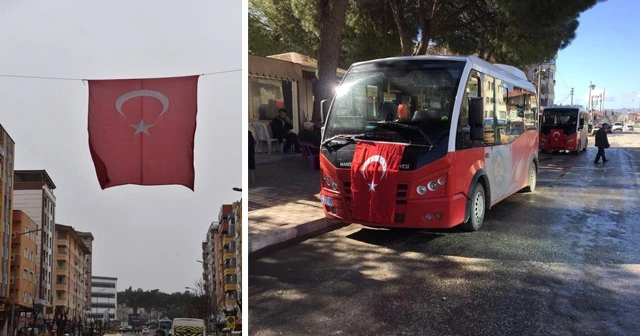 Manisa Türk bayrakları ile donatıldı