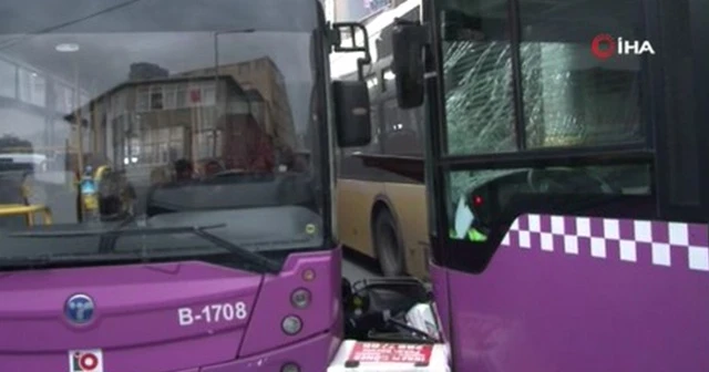 Sarıyer’de 3 otobüs ile motosikletin karıştığı zincirleme kaza: 3 yaralı