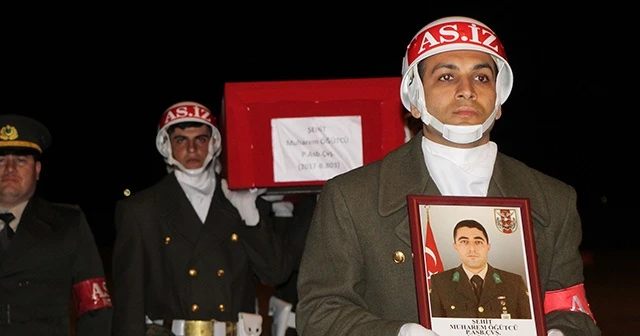 Şehit Astsubay Öğütcü'nün naaşı memleketine getirildi