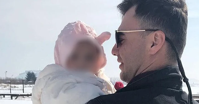 Şehitten geriye 3 aylık kızıyla vedalaştığı görüntüler kaldı