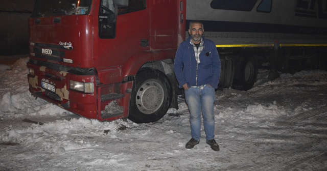 Soğuk hava sürücülere gece nöbeti tutturdu