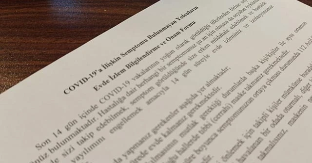 14 gün kuralına taahhütname