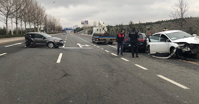 Ankara’da zincirleme trafik kazası