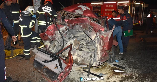 Aydın'da otomobil ile kamyonet çarpıştı: 1 ölü, 2 yaralı