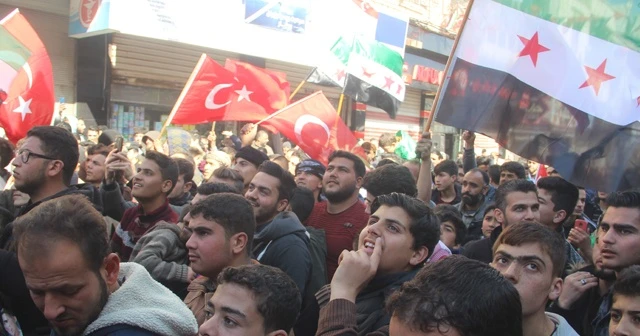 Azez halkından Türkiye’ye destek gösterisi