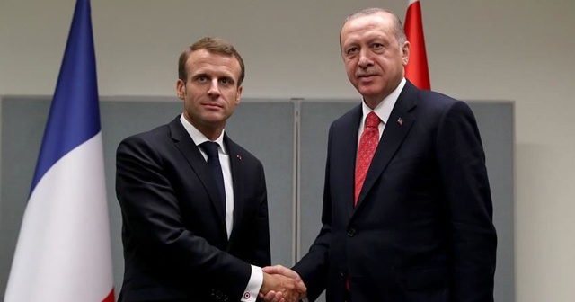 Cumhurbaşkanı Erdoğan, Macron ile İdlib&#039;i görüştü