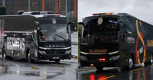 Galatasaray ve Beşiktaş stada ulaştı