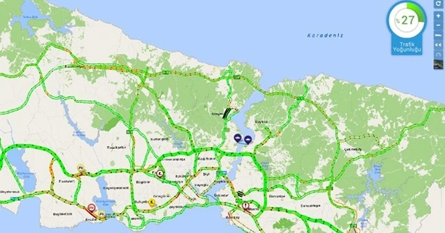 İstanbul trafiğinde korona sakinliği