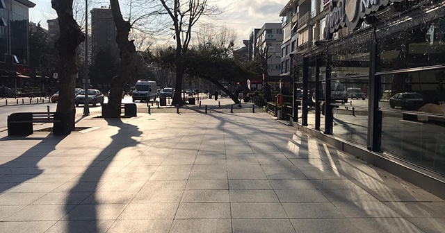 İstanbul’un lüks caddelerinden Bağdat Caddesi sessizliğe büründü, kafeler kepenk kapattı