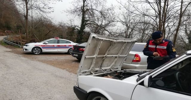 Jandarma&#039;dan sahte araç denetimi