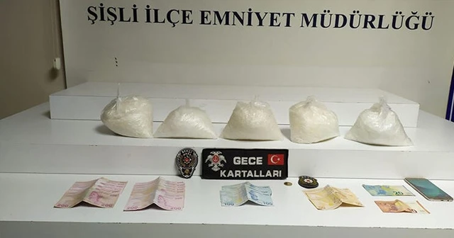 Nişantaşı'nda takside 1.5 milyon TL değerinde uyuşturucu yakalandı