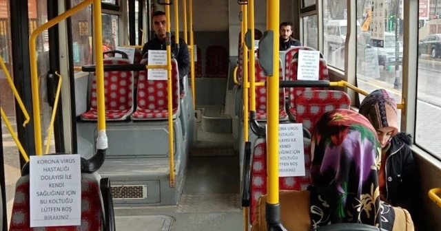 Otobüslerde "sosyal mesafe" düzenlemesi