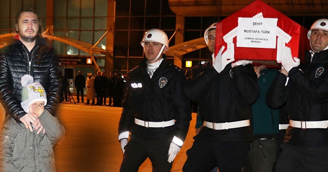 Şehit gümrük memurunun naaşı memleketine gönderildi