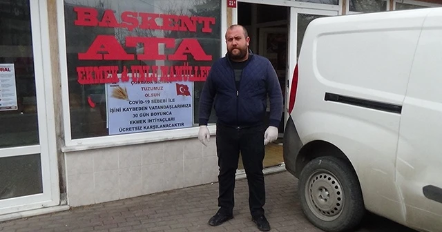 Silivrili fırıncıdan işten çıkartılanlara ekmek ücretsiz