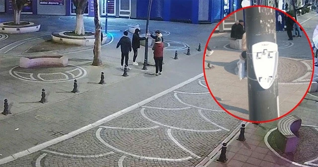 Vatandaş için konulan dezenfektanı çaldılar!