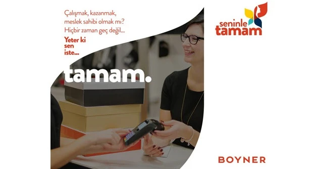 Yüzlerce ev kadını Boyner'de meslek sahibi olacak
