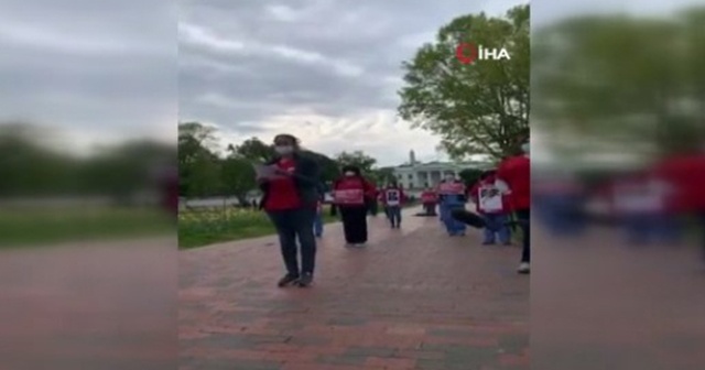 ABD&#039;de hemşirelerden Beyaz Saray önünde protesto