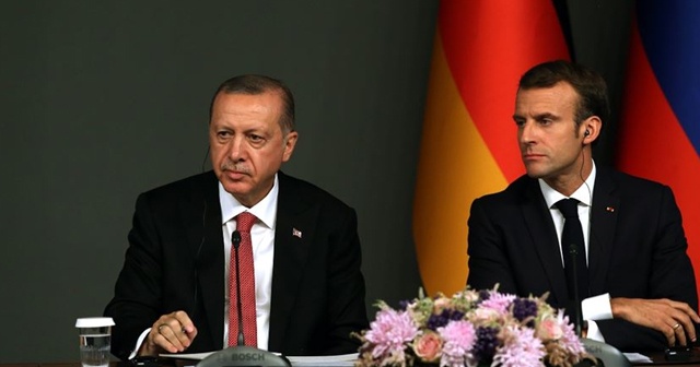 Cumhurbaşkanı Erdoğan, Fransa Cumhurbaşkanı Macron ile görüştü