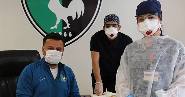 Denizlispor mesaiye, korona virüs testiyle başladı