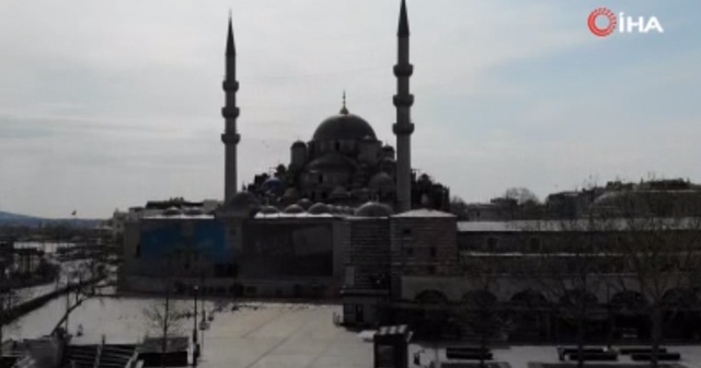 Eminönü Meydanı'nda sessizlik hakim