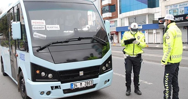 İstanbul'da toplu taşıma araçlarında koronavirüs denetimi yapıldı