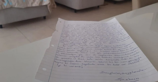 Karantinadaki vatandaştan duygulandıran veda mektubu