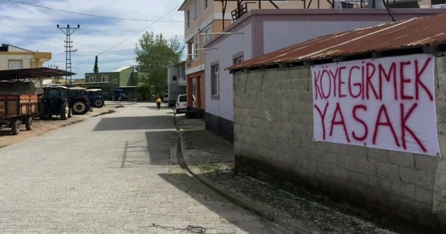 Köylülerden gönüllü karantina: Köye girmek yasak