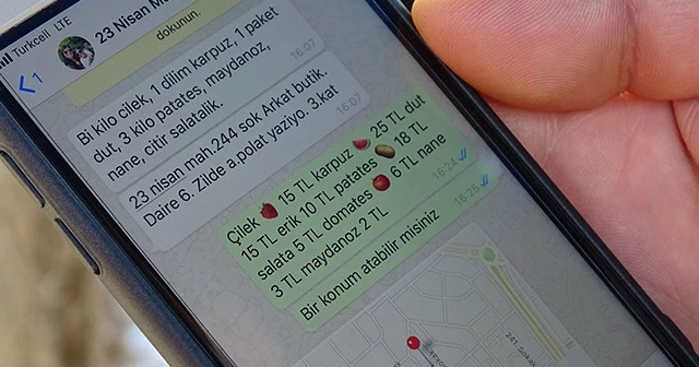 Pazarcı WhatsApp sipariş hattı kurdu