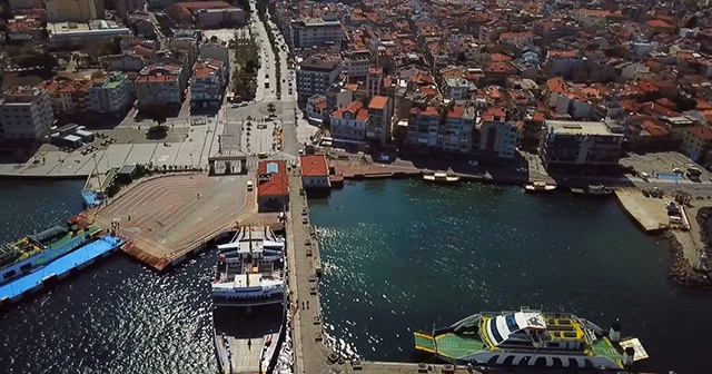 Sakin şehir Çanakkale havadan böyle görüntülendi