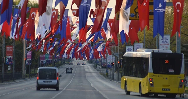 Sokağa çıkma kısıtlamasının son gününde İstanbul'da sessizlik hakim