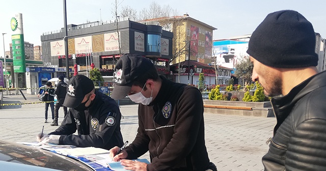 Sokağa çıkma yasağına uymayanlara ilk cezalar yazıldı