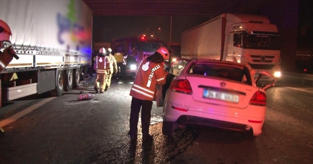 TEM’de zincirleme kaza: 1 yaralı