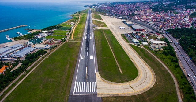 Trabzon Havalimanı pisti bakıma alınıyor