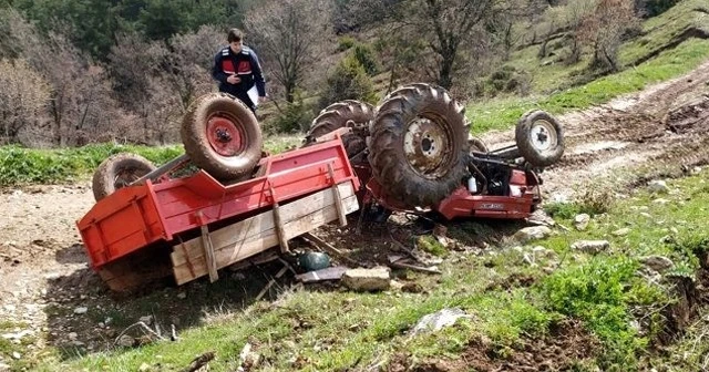 Traktör kazası: 1 ölü, 1 yaralı