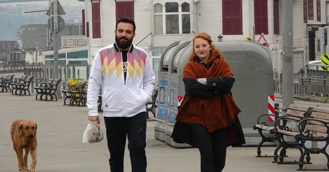 Yasağa rağmen sahile yürüyüşe çıkan kadından ilginç tepki