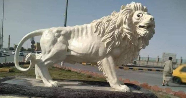 65 bin dolara mal olan aslan heykeli alay konusu oldu