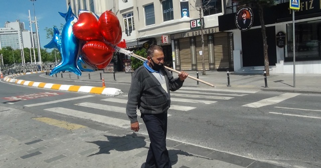 Balon satmak için sokağa çıkmıştı! Siftah yapamadan evine döndü