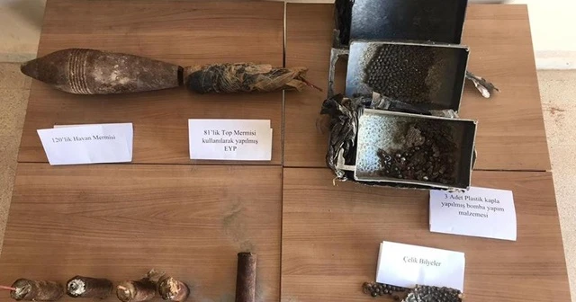 Barış Pınarı Harekatı bölgesinde patlayıcı malzeme ele geçirildi