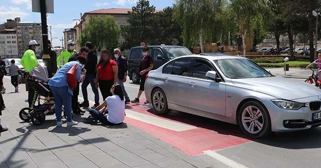 Çarptığı yayaya 'Abartıyorsun' diyerek tepki gösterdi