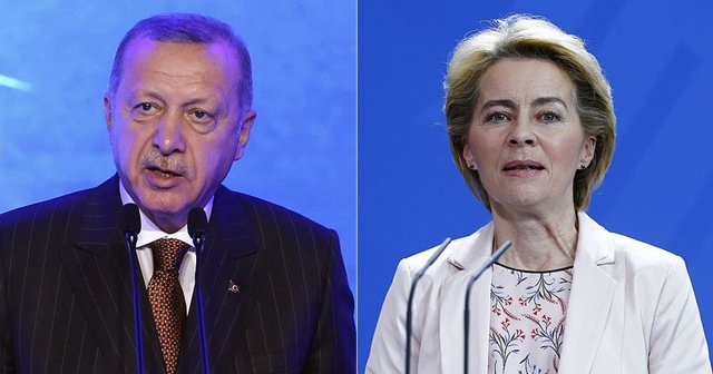 Cumhurbaşkanı Erdoğan, AB Komisyonu Başkanı Ursula von der Leyen görüştü