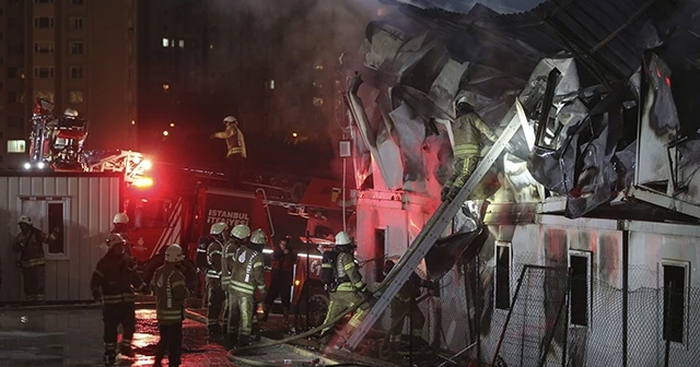İstanbul Finans Merkezi şantiyesinde yangın: 5 yaralı