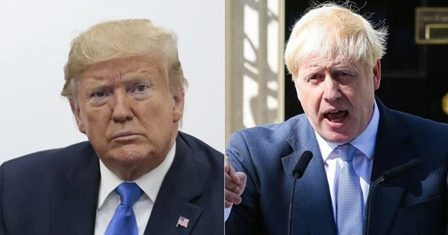 Johnson ve Trump Kovid-19 aşısını görüştü